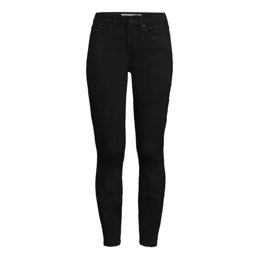 Signature by Levi Strauss Black Mid Rise Skinny Jean